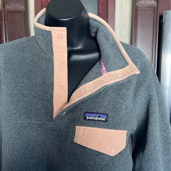 Patagonia Synchilla Lightweight Snap-T Pullover Size Small In Grey - Picture 7 of 11